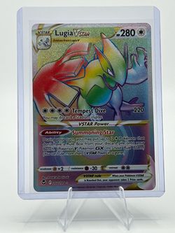 Lugia Vstar - 202/195 Silver Tempest Rainbow Pokemon - NM/MINT