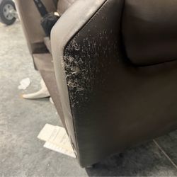 Pottery bond recliner gray