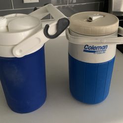 Water containers/storage/tote five dollars each igloo and Coleman