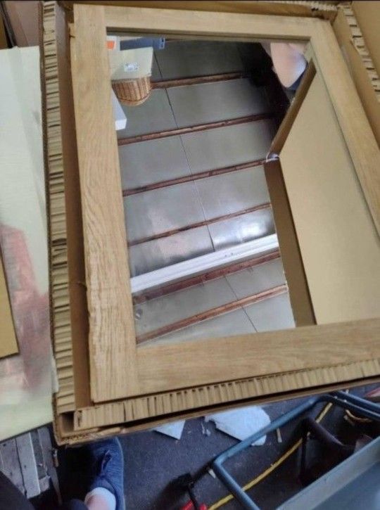 Glacier Bay Huckleberry 24x32 Bathroom Vanity Mirror In Weathered Tan