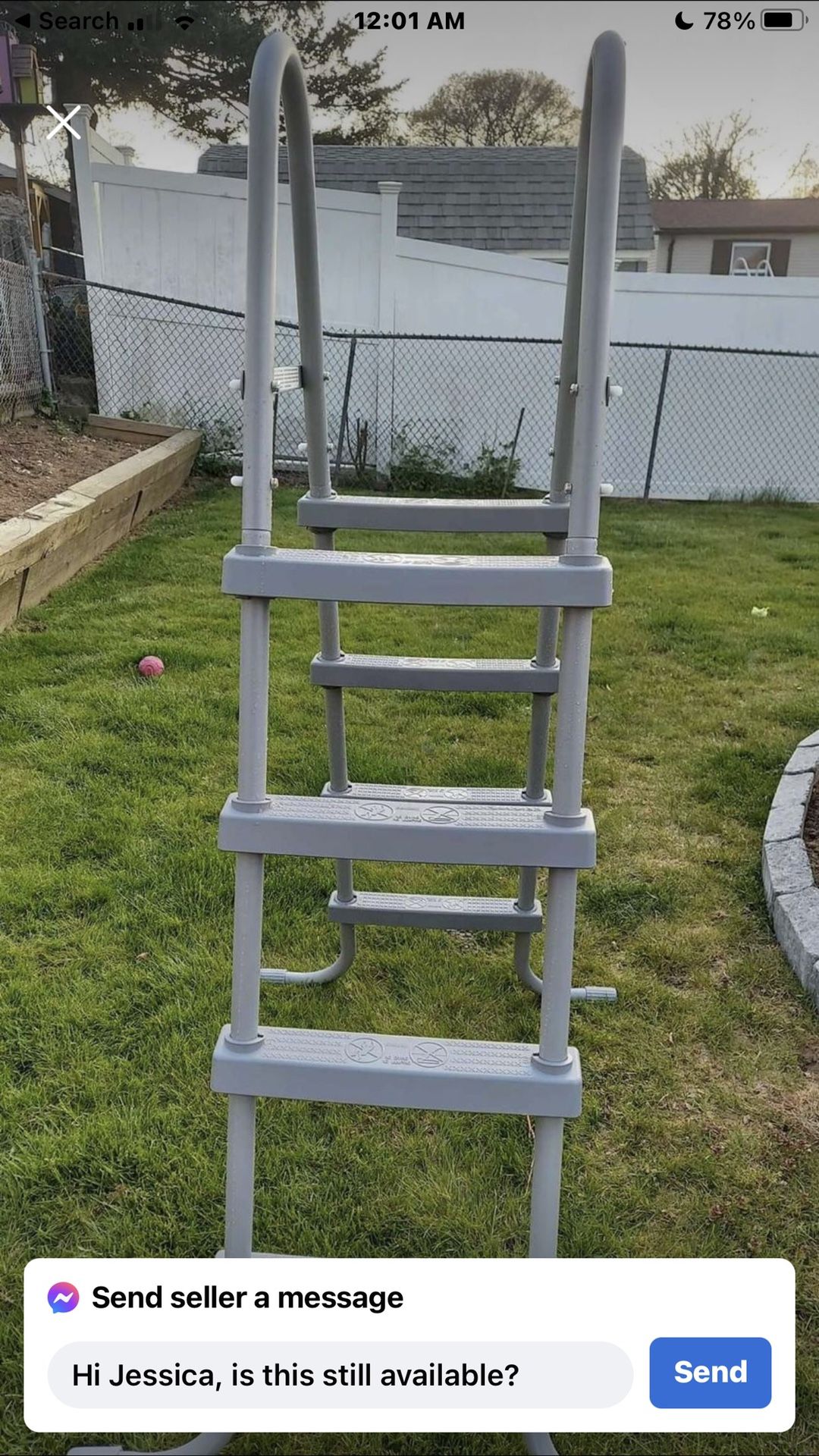 48” Pool Ladder Above Ground New