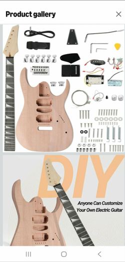 Ktaxon DIY Guitar Kit with Mahogany Body and Maple Neck, K170

6 String Electric Guitar, HSH Pickups, Easy Installation with Assembly Videos, Full Equ