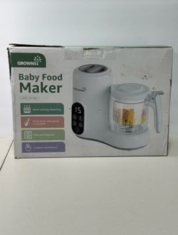 Grownsy Baby Food Maker with Steam Basket, One Step Baby Food Processor Steamer