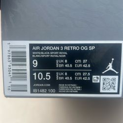 Jordan 3 Retro Korean