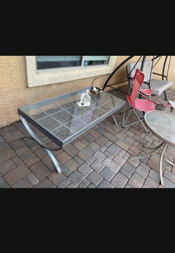 Outdoor/ indoor glass table