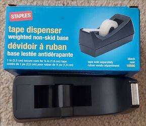 Tape dispenser, stapler, staples