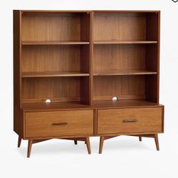 West Elm Mid Century Bookcases 