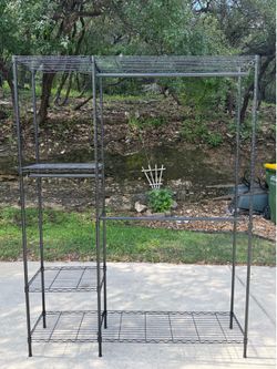Black Metal Storage Rack