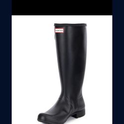 Hunter Womens Original Matte Tour Buckle Strap Rain Boots
