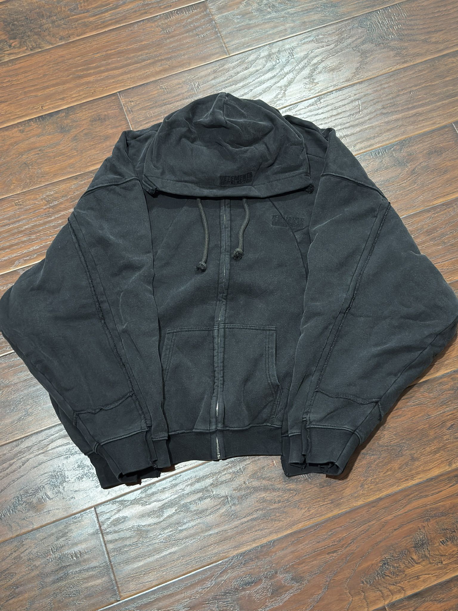 Vetements Limited Edition Deconstructed Zip Up Hoodie Vetements Limited Edition Deconstructed Zip Up Hoodie