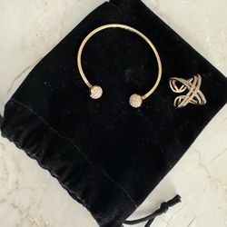 Rose Gold Ring & Bracelet 