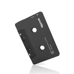 Bluetooth 5.0 Cassette Adapter – Wireless Car Audio Tape Receiver with AUX Support (Black)