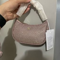 Lululemon City Essentials Nano Shoulder Bag *Glitter Colour Pink Champagne/Muse