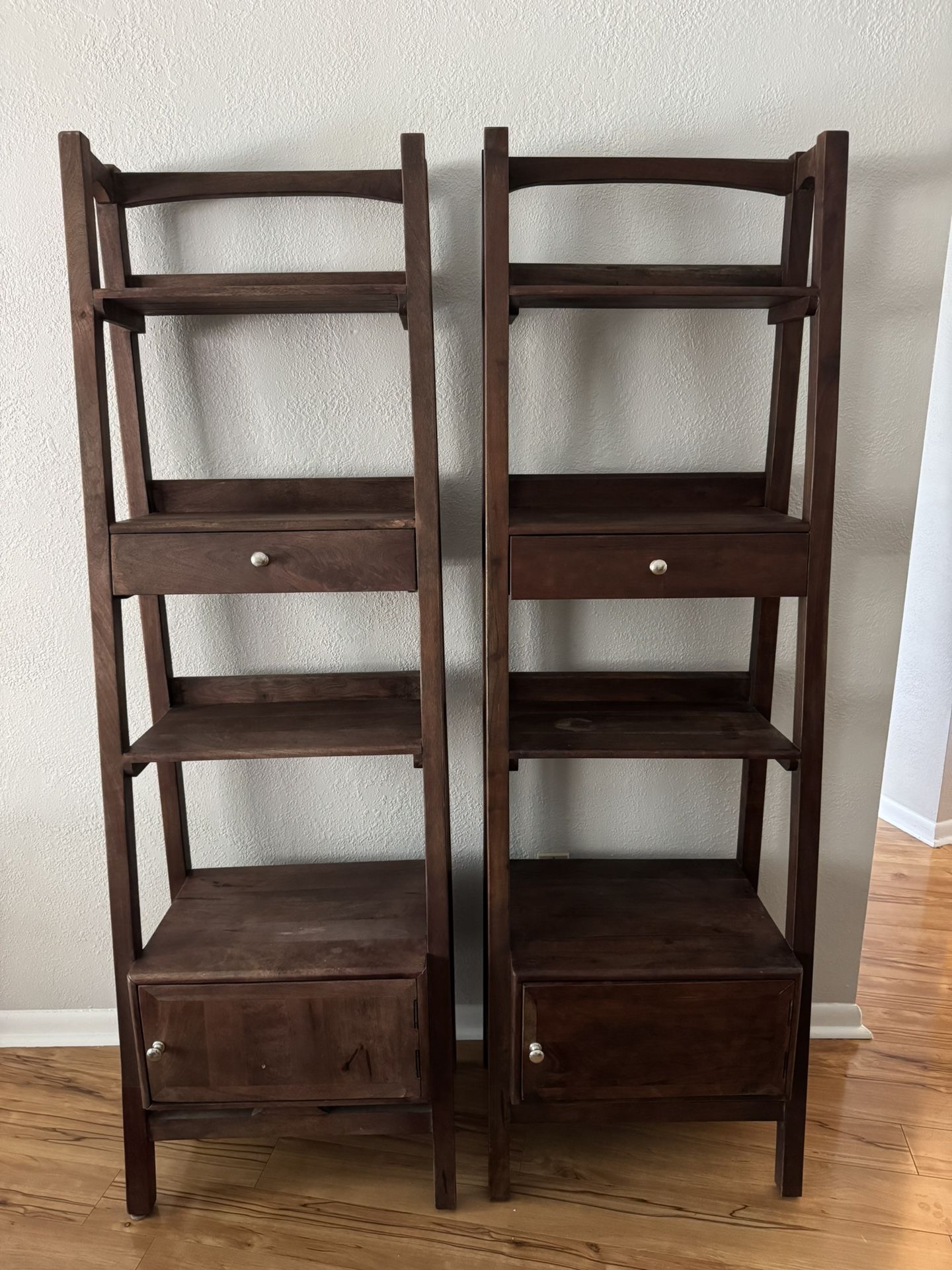 Wooden Ladder Shelves