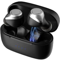 Mini Black Blue Tooth Ear Buds for Small Ears TWS True Wireless Earbuds for Small Ear Canals Discreet Small Earbuds Micro Mini Ear Buds Hidden for Wor
