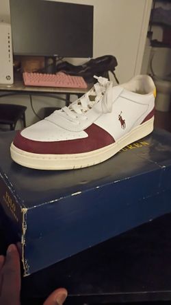 Ralph Lauren Polo ,12 D , gold/wine/white