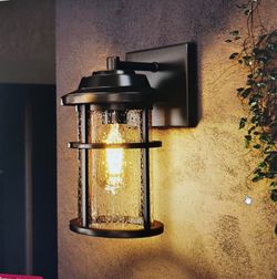 Seeded Glass Outdoor Wall Light