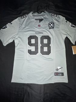 Raiders Crosby #98 Gray jersey