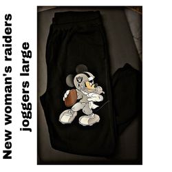 New Woman’s Raiders Joggers Sz Large