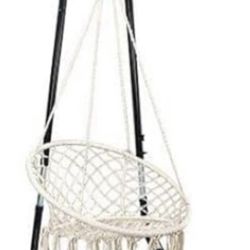 Hammock Metal Stand with chair and cushion (boho Style)