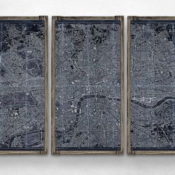 3 Piece Map Of London