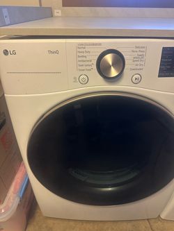 LG ThinQ Front Load Dryer White