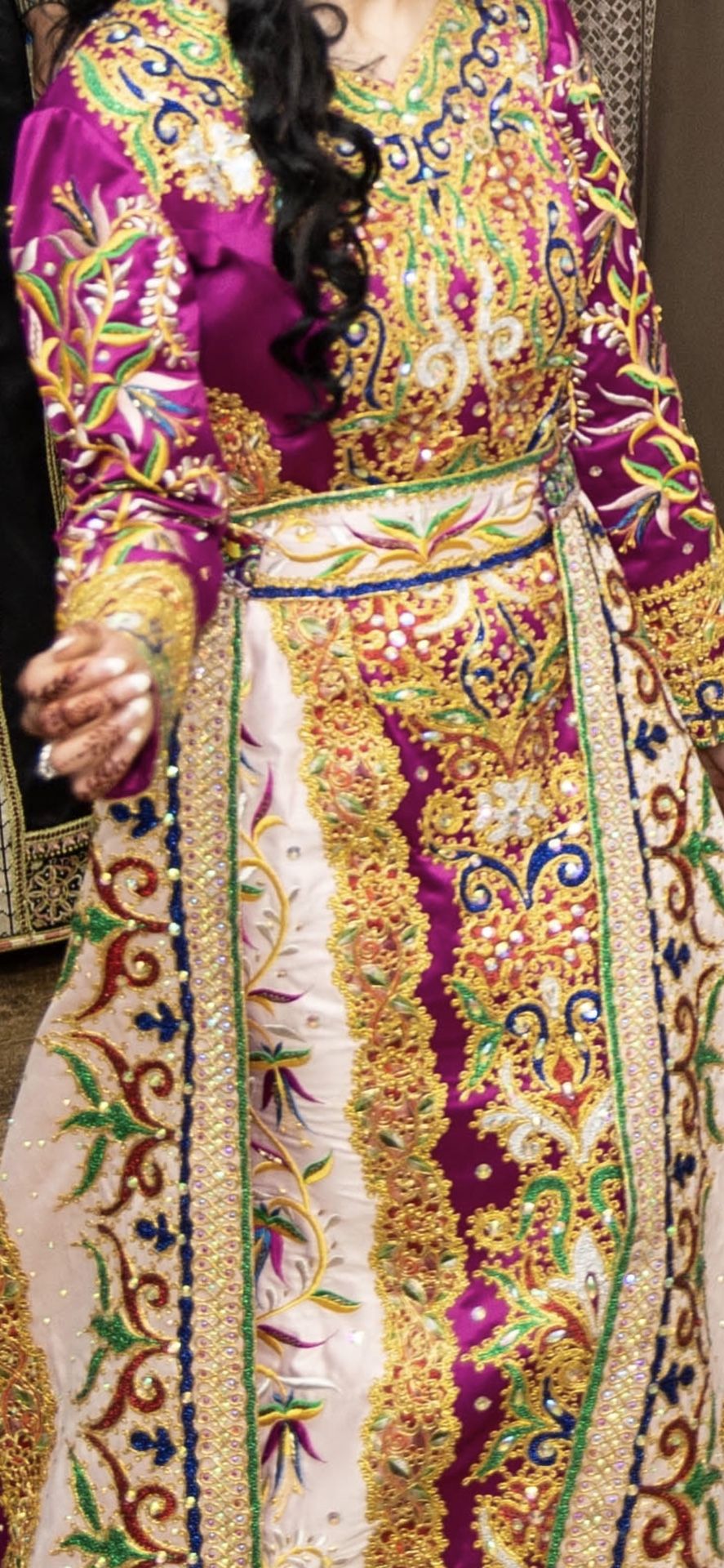 Purple/Gold Bride Thobe