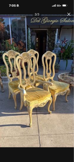 Antique beautiful dinner chairs
