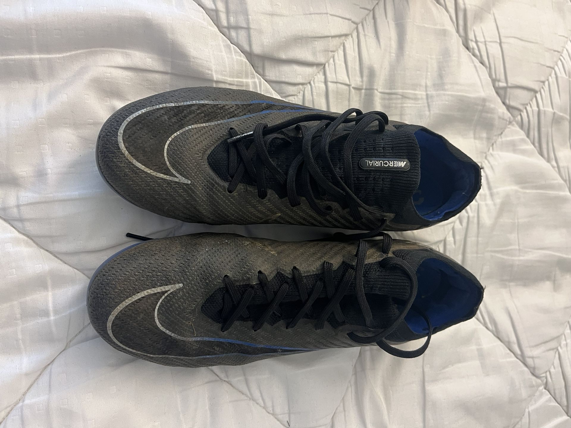 Nike Mercurial Vapor 15 Elite FG Soccer Cleats Black Blue