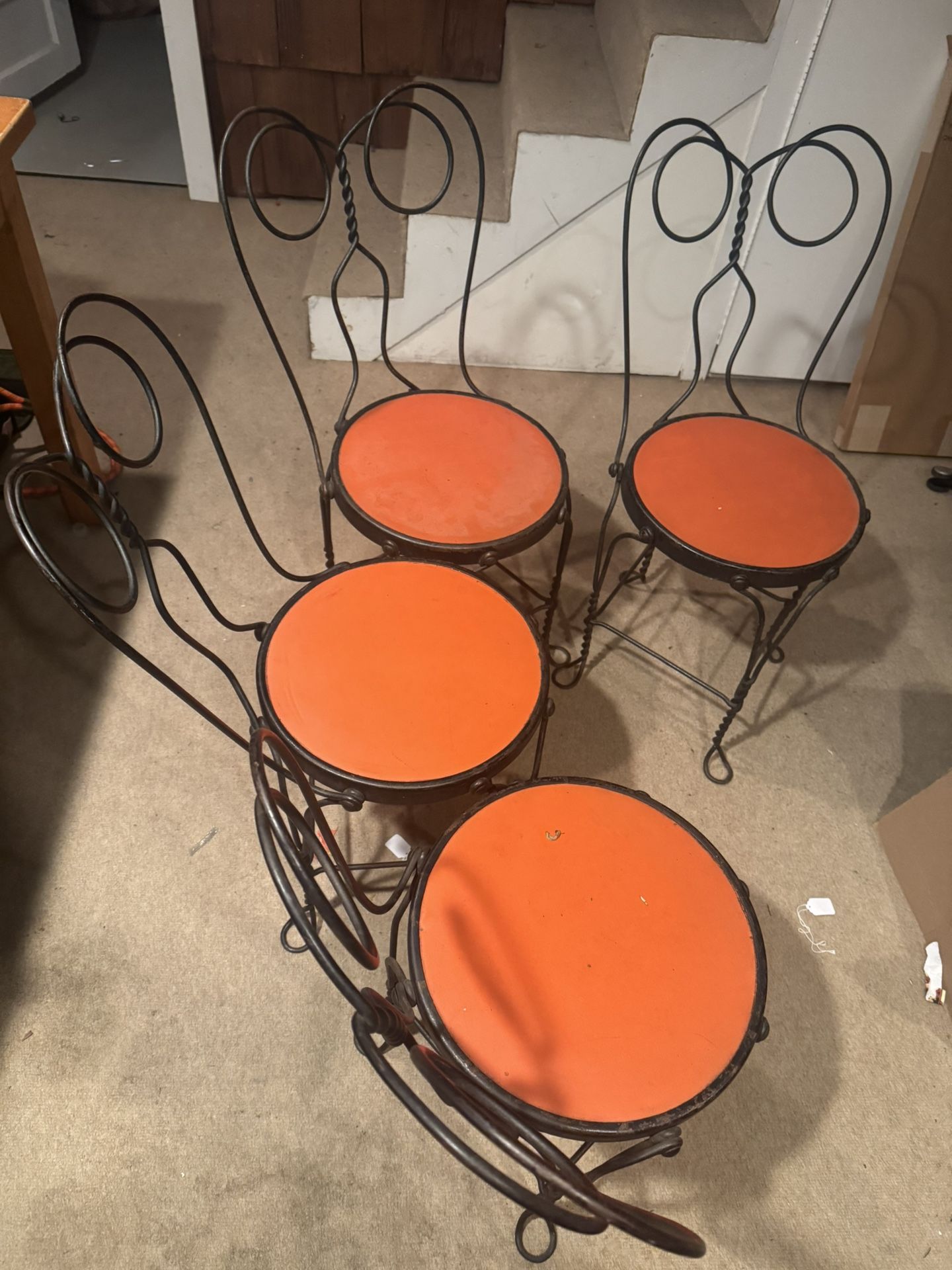 Vintage Ice Cream parlor Table And Chairs