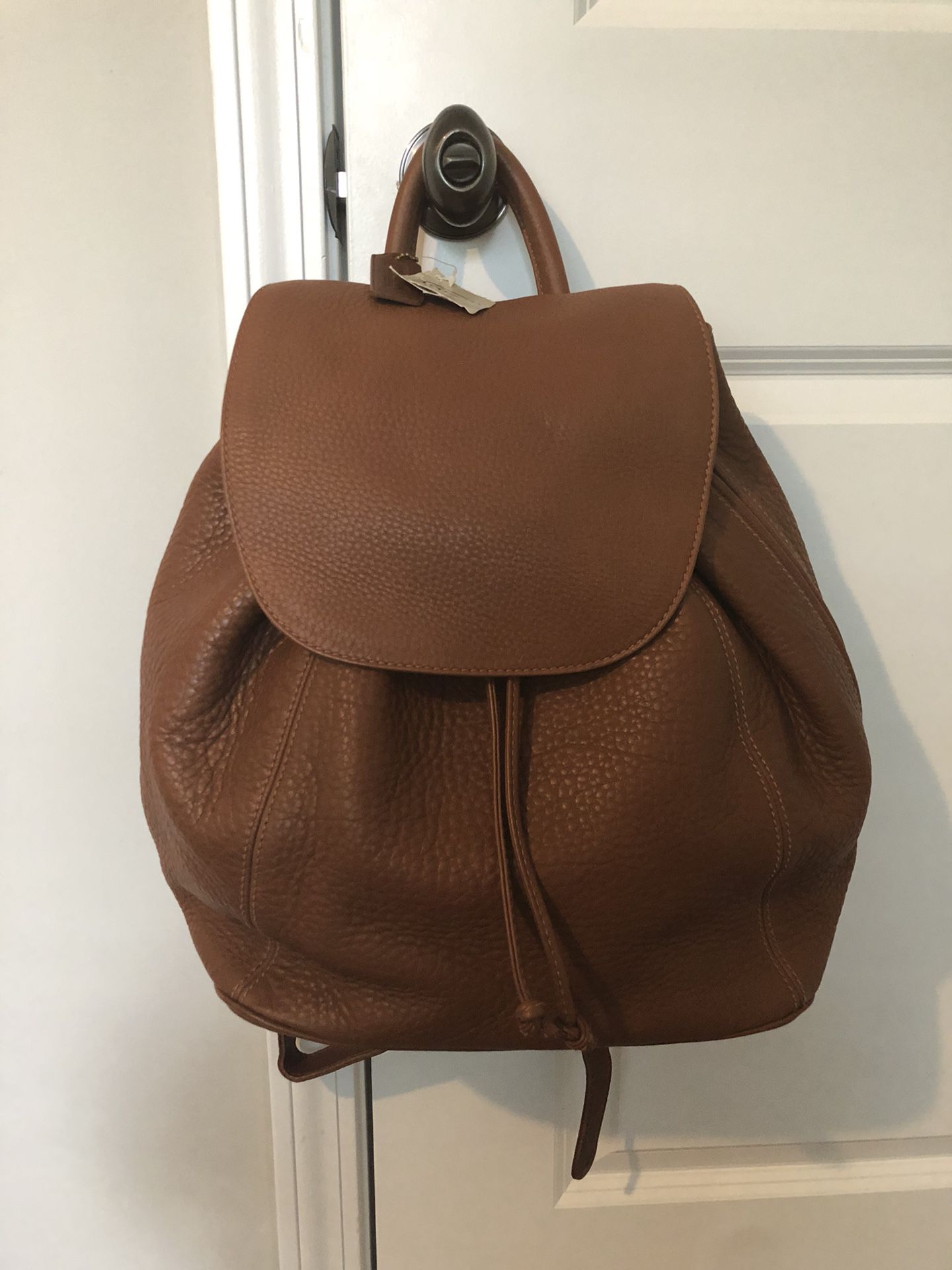 Authentic Leather Brown Coach Bookbag