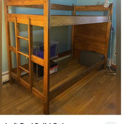 Loft bed SOLID OAK — BRO