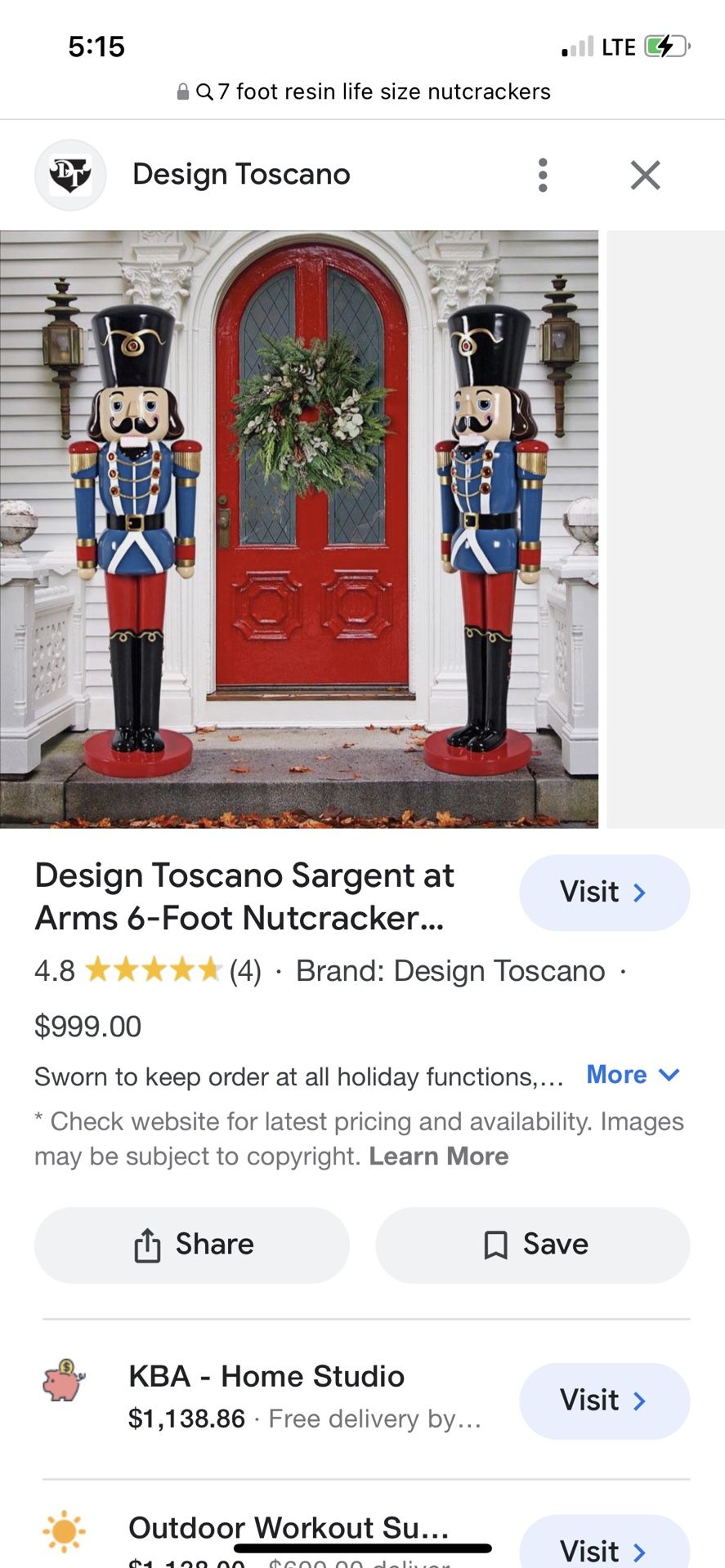 Life Size Resin Soldier Nutcrackers