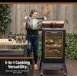 Pit Boss Copperhead 1300 Sq in Vertical Wood Pellet Smoker - Onyx Edition