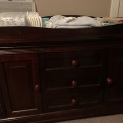 Dresser And Changing Table Combo