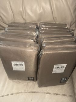 Goldish Taupe Curtains And Valances 