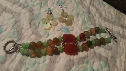 Bracelet & earing set