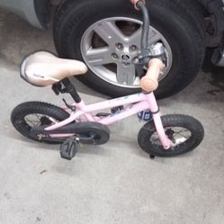 Girls Pink Mini Bike 