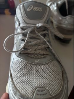 ASIC'S GEL-KINETIC FLUENT (WHITE & GRAY COLOR) (US SIZE 12)