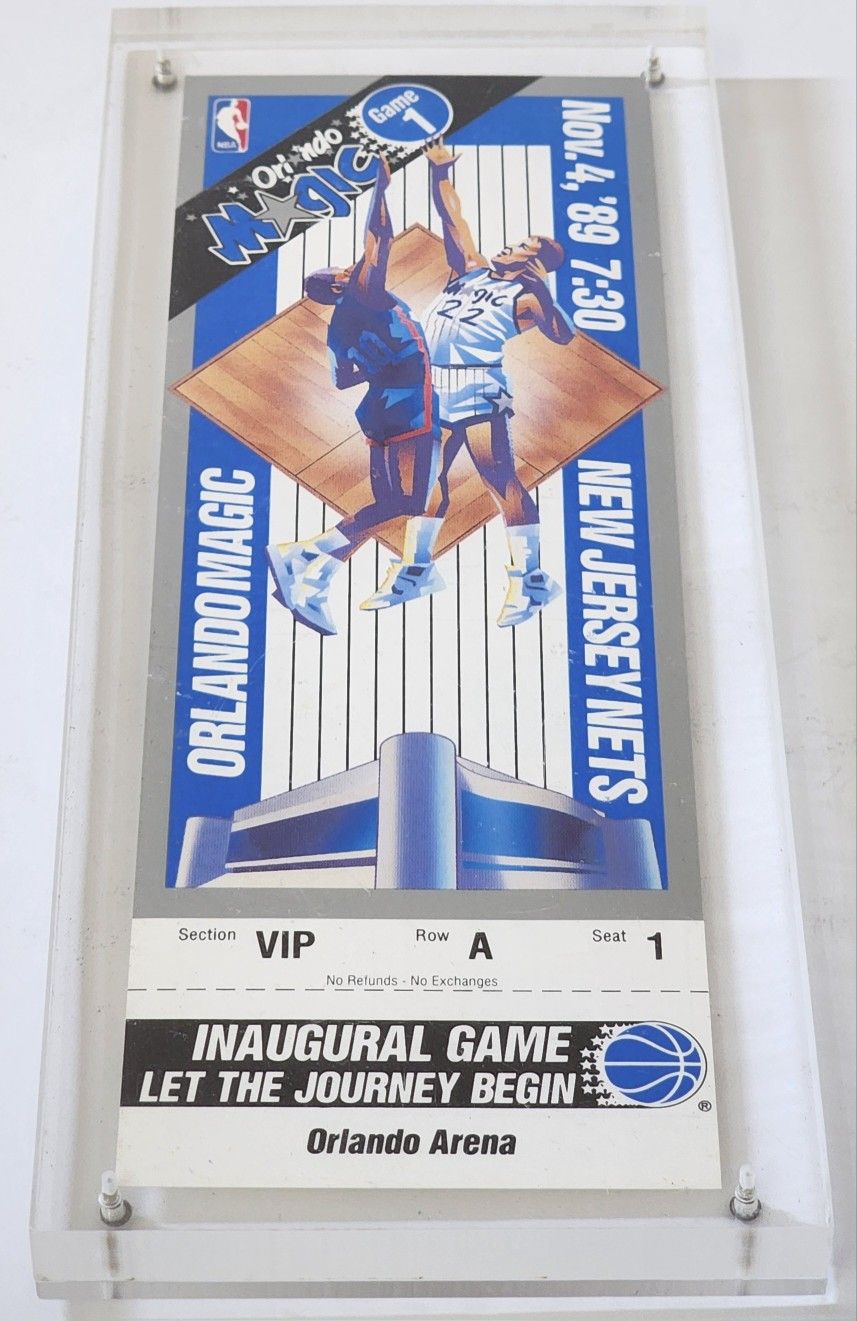 Orlando Magic Inaugural Game Ticket