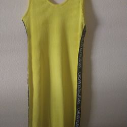 Yellow (Neon) Calvin Klein Dress