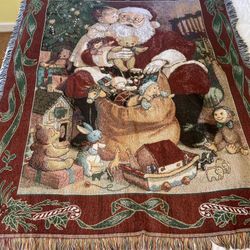 Christmas Blanket - Santa & Toys