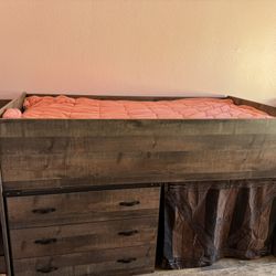 Twin Bed- Mattress Not Included 