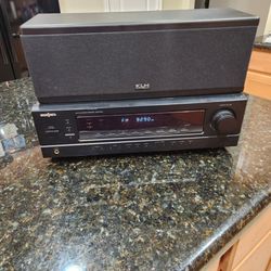 Insignia 2.1 Teceiver Model R2000 and KLH Center Channel Speaker