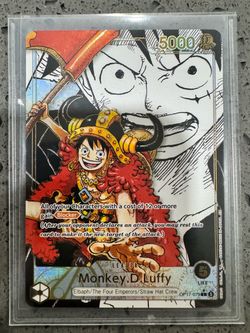 One Piece TCG Monkey.D.Luffy (079) OP17-079 Manga Super Leader Parallel  English