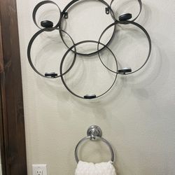 Set Of Two Metal Candle Holder !!! 24” X 24” 