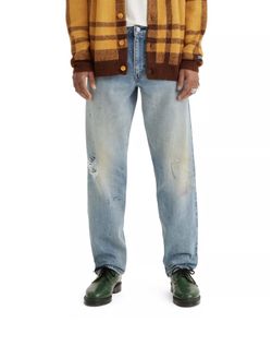 New Levi’s 550 92’ Jeans Blue Distressed 90’s Denim 38 x 32
