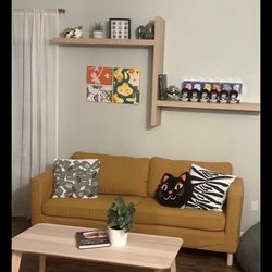 Yellow Couch/ Loveseat/ Sofa IKEA