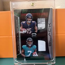 2024 Panini black dusk dawn Rome Odunze/Brian Thomas  jr dual patch 19/25