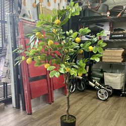 4FT Artificial Lemon Tree Tall Faux Lemon Tree 4 Feet